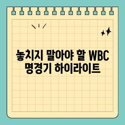 WBC 야구 중계 실시간 시청 & 하이라이트 다시보기|  인터넷 방송 사이트 총정리 |  2023 월드베이스볼 클래식, 생중계, 다시보기