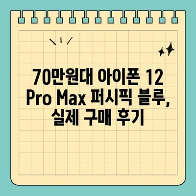 아이폰 12 Pro Max 퍼시픽 블루, 서울 휴대폰 성지에서 70만 원대 득템! | 최저가 정보, 매장 추천, 구매 가이드