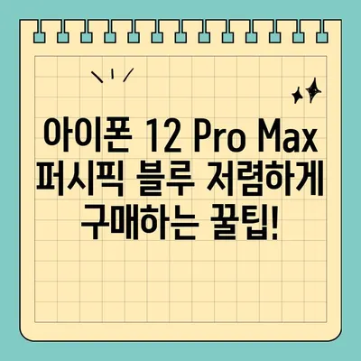 아이폰 12 Pro Max 퍼시픽 블루 70만원대? 서울 휴대폰 성지에서 저렴하게 득템하세요! | 아이폰 12 Pro Max, 퍼시픽 블루, 서울 휴대폰 성지, 저렴하게 구매