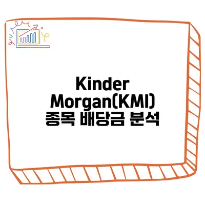 Kinder Morgan(KMI) 종목 배당금 분석